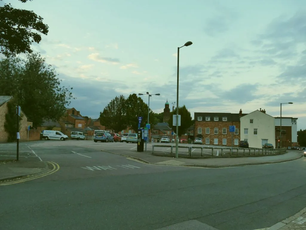 The Calthorpe Street car park in Banbury at dusk. Both the west and east sides are named in the council's notice, so both start charging £1.60 for an evening from 28 September