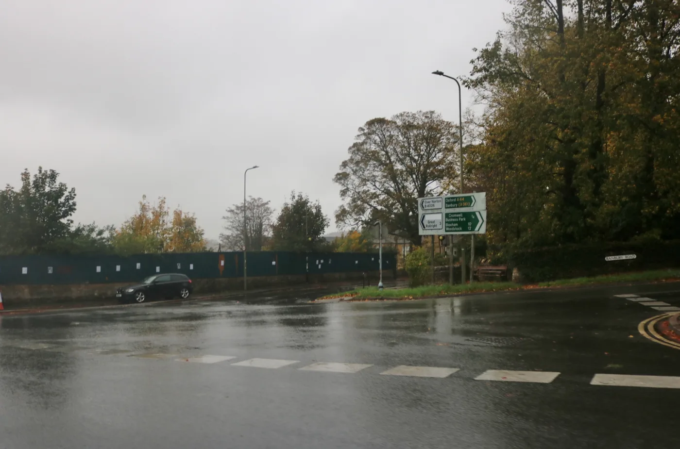 London Road at its junction with Banbury Road and Over Norton Road, Chipping Norton