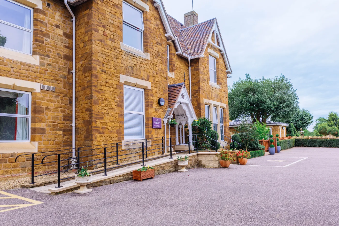 Glebefields Care Home, the stone-built former rectory on Stratford Road, Drayton